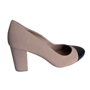 Torrid Beige & Black Two-Tone Pump Shoe Woman 8.5 WIDE